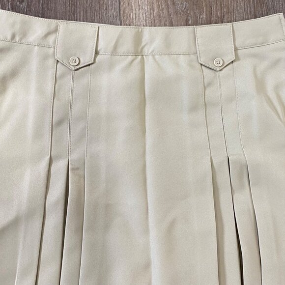 French Toast Girls Beige Pleated School Uniform Skirt Bundle Size 16 Adjustable - Picture 2 of 7
